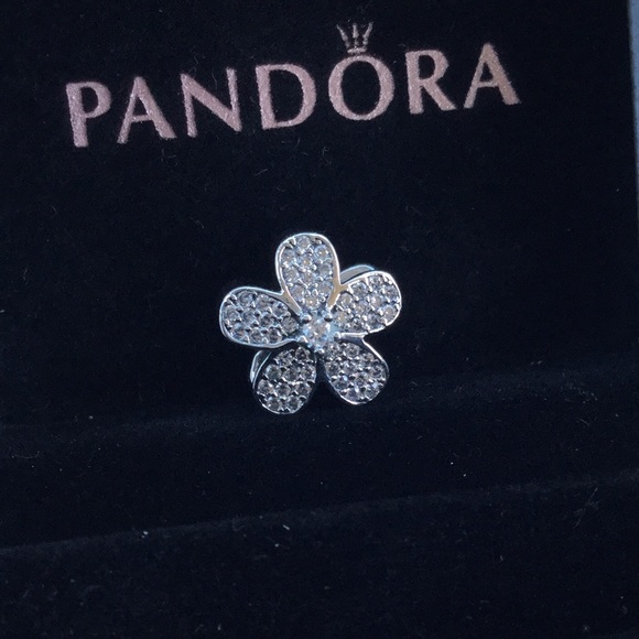 Pandora Jewelry - Pandora flower diamond charm